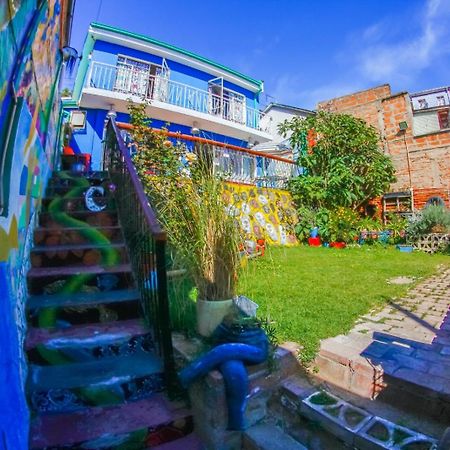 La Casa Azul Hostel Valparaíso Dış mekan fotoğraf