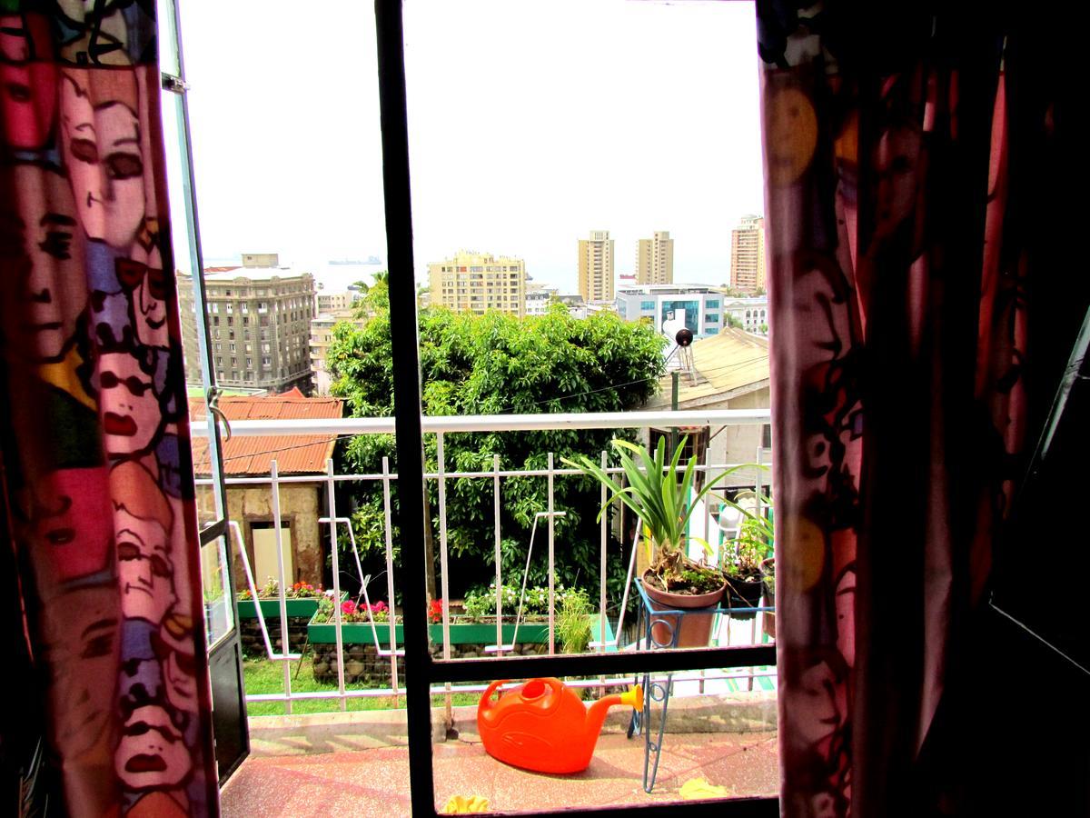 La Casa Azul Hostel Valparaíso Dış mekan fotoğraf