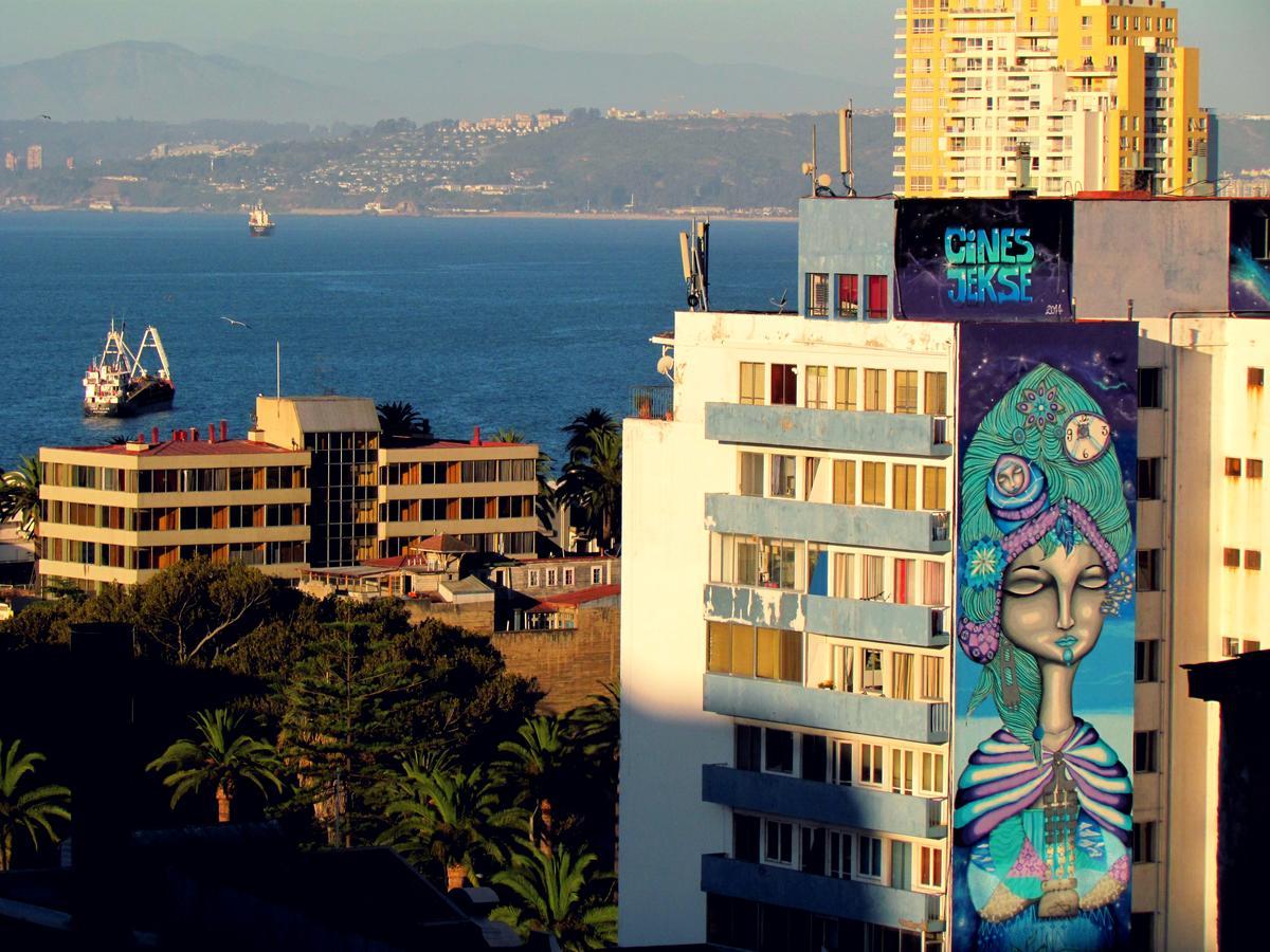 La Casa Azul Hostel Valparaíso Dış mekan fotoğraf