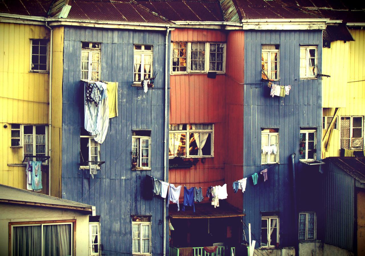 La Casa Azul Hostel Valparaíso Dış mekan fotoğraf