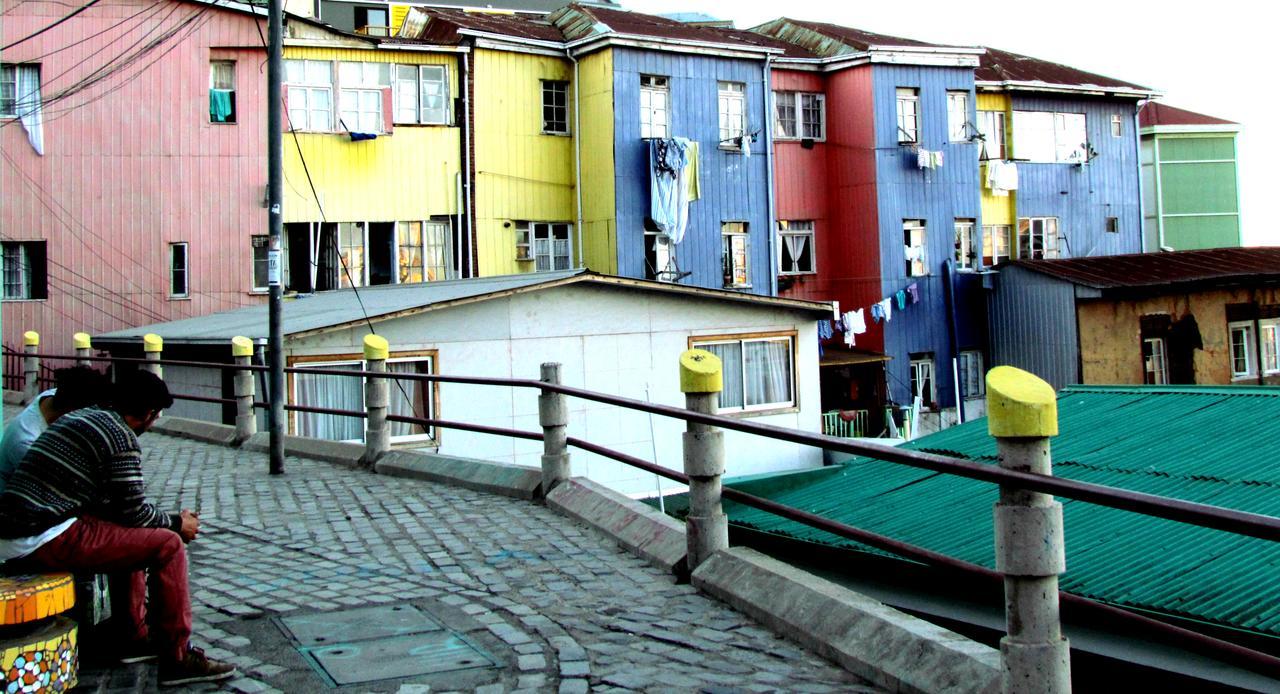 La Casa Azul Hostel Valparaíso Dış mekan fotoğraf